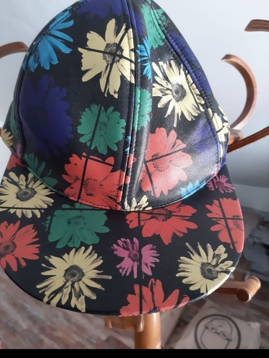Moschino Other - Moschino Black Floral Kids Baseball Cap with Multicolor Blooms
